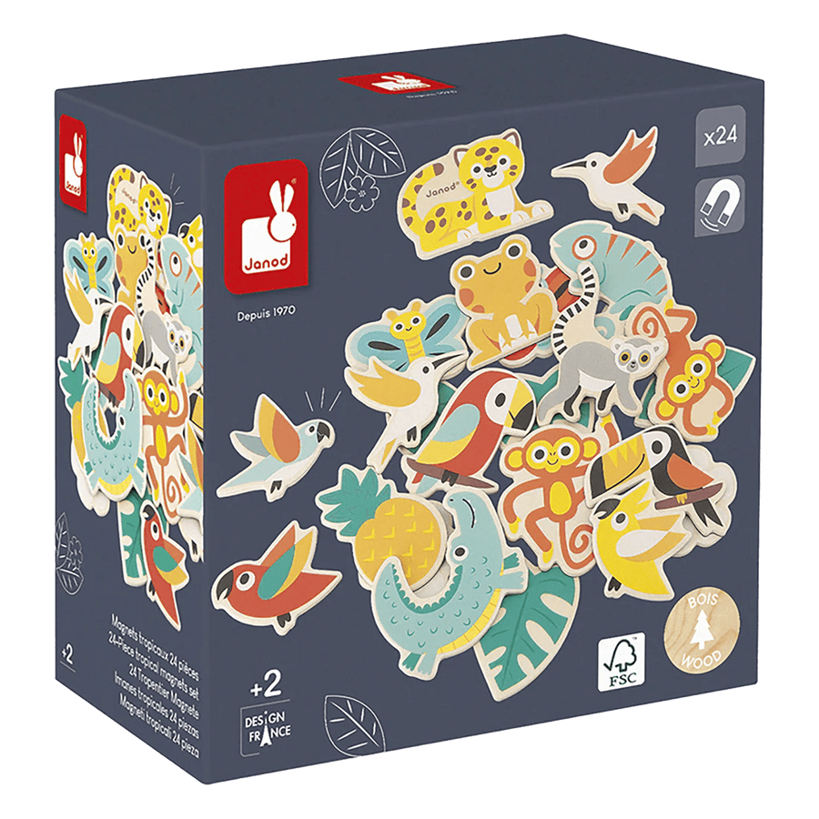 Tropik - Magnets Tropicaux 24 Pcs PASSE-TEMPS - Jouets - Jouets Construction