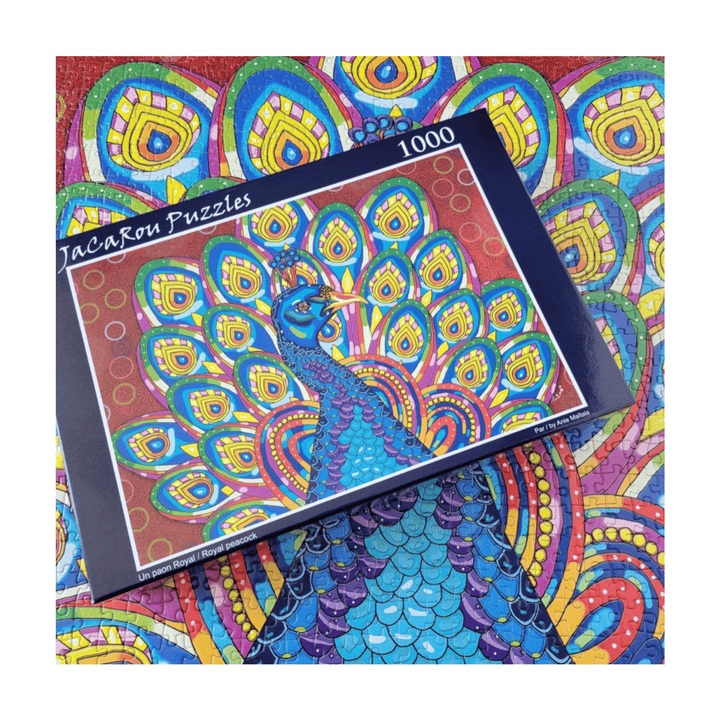 Un paon royal | Royal Peacock (1000 pcs) CASSE-TÊTE - 1000 morceaux
