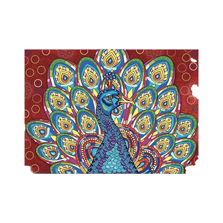Un paon royal | Royal Peacock (1000 pcs) CASSE-TÊTE - 1000 morceaux