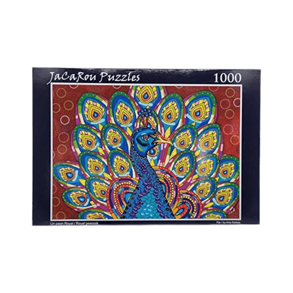 Un paon royal | Royal Peacock (1000 pcs) CASSE-TÊTE - 1000 morceaux