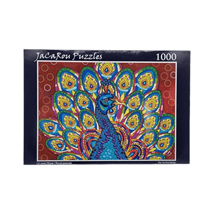 Un paon royal | Royal Peacock (1000 pcs) CASSE-TÊTE - 1000 morceaux