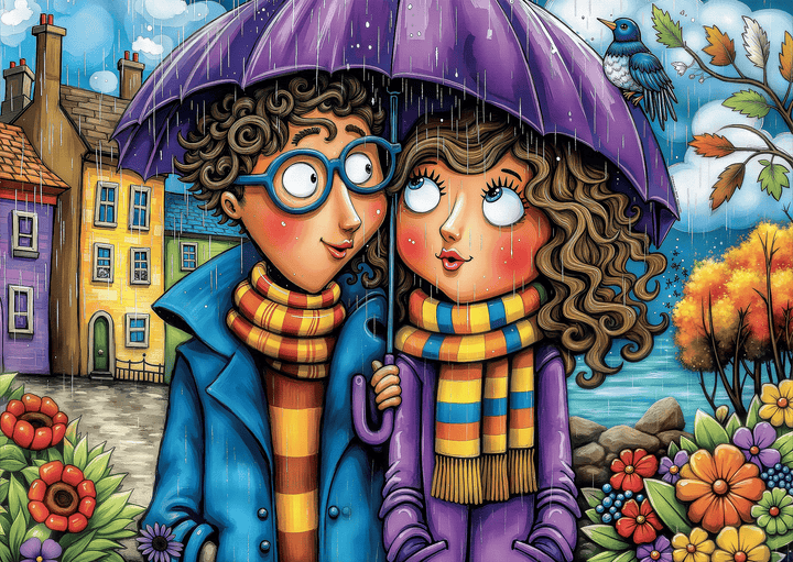 Under One Umbrella (1000pcs) CASSE-TÊTE - 1000 morceaux