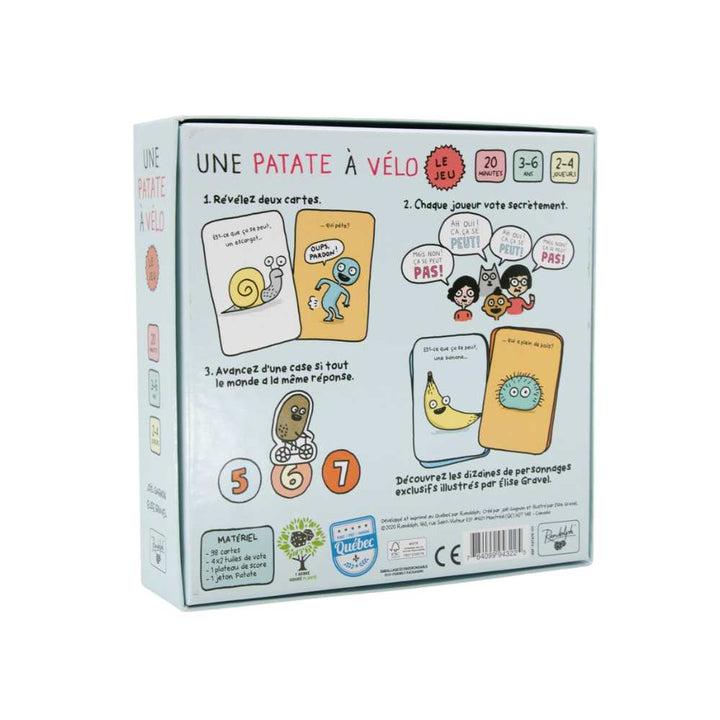 une patate à vélo, jeu de société pour enfants - Achat en ligne