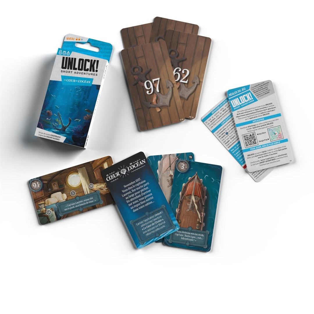 Unlock! - Short Adventures #12: Le Cœur de l'Ocean (FR) JEUX - Détective & évasion