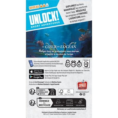 Unlock! - Short Adventures #12: Le Cœur de l'Ocean (FR) JEUX - Détective & évasion