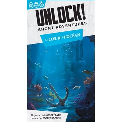 Unlock! - Short Adventures #12: Le Cœur de l'Ocean (FR) JEUX - Détective & évasion