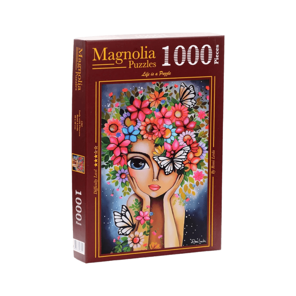 Lady with Flowers Magnolia Puzzle | casse-tête achat en ligne