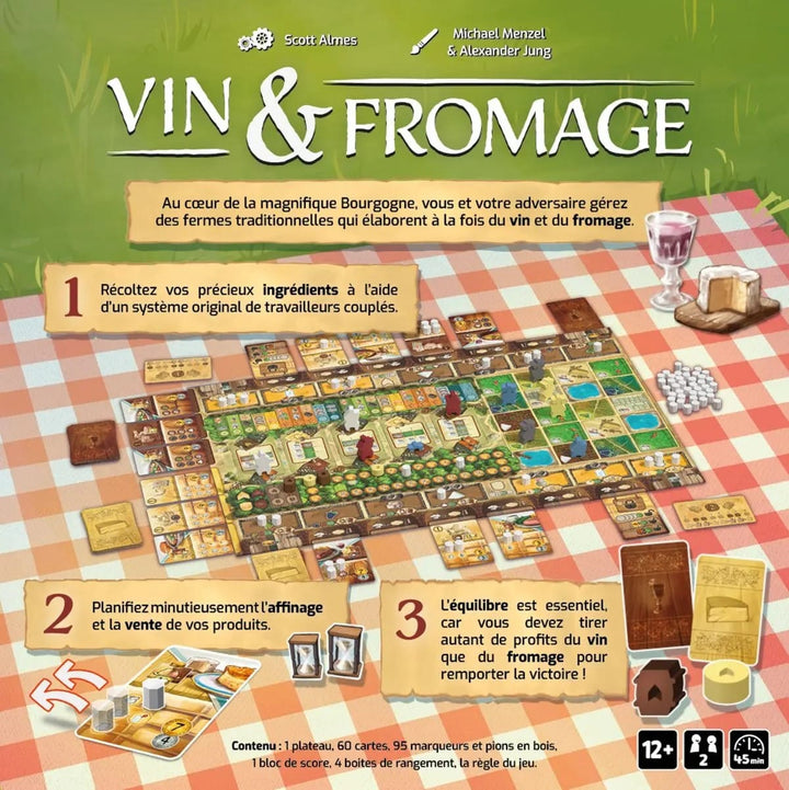 Vin &amp; Fromage (FR) JEUX - Deux joueurs