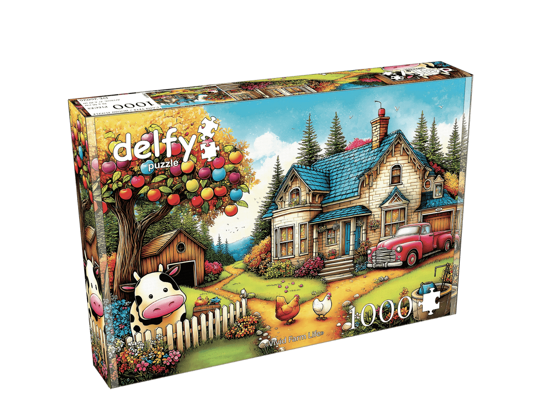 Vivid Farm Life (1000pcs) CASSE-TÊTE - 1000 morceaux
