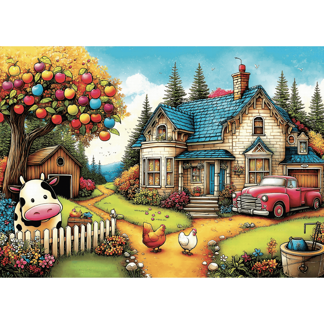 Vivid Farm Life (1000pcs) CASSE-TÊTE - 1000 morceaux