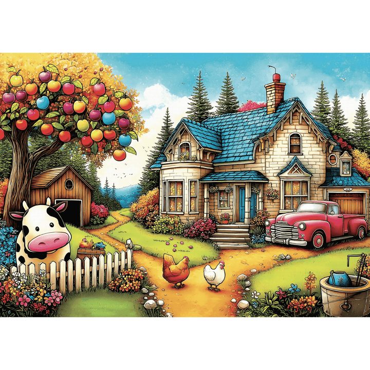 Vivid Farm Life (1000pcs) CASSE-TÊTE - 1000 morceaux