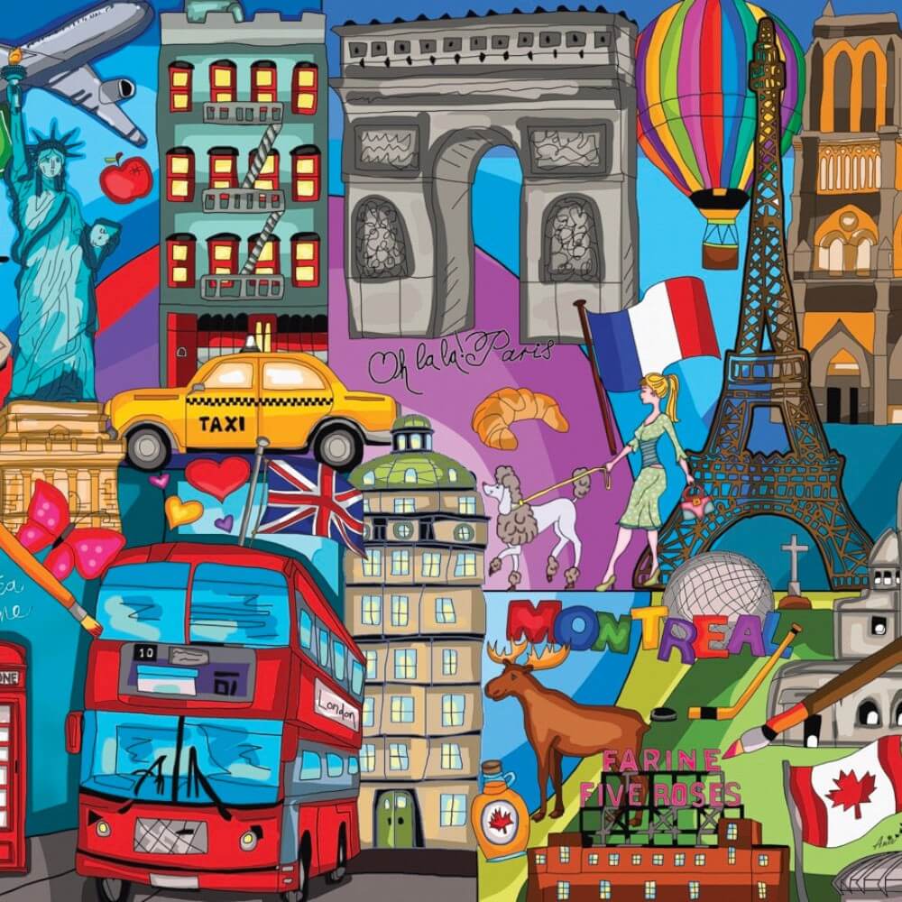Voyage, voyage! | Traveling (Puzzle 1000 pcs) CASSE-TÊTE - 1000 morceaux
