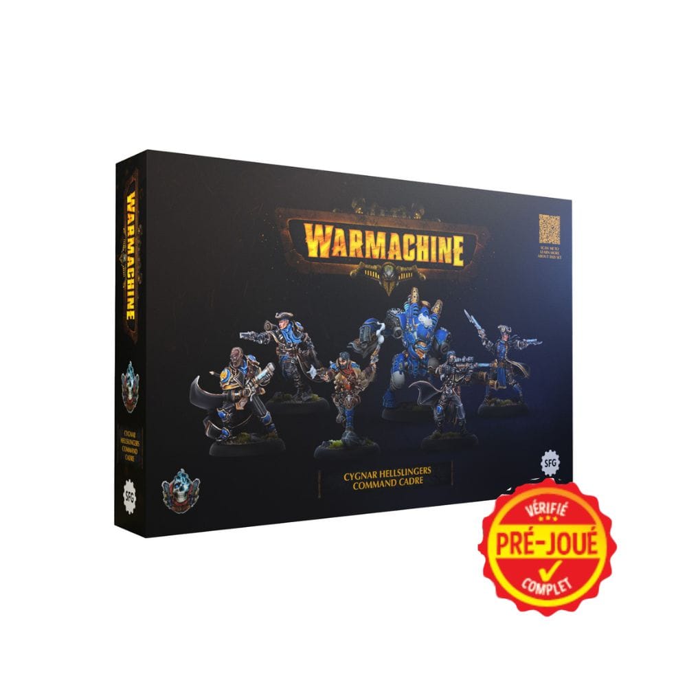 Warmachine : cygnar hellslingers command here (pré-joué) (ML) BAZAR - Bazar - Stratégie