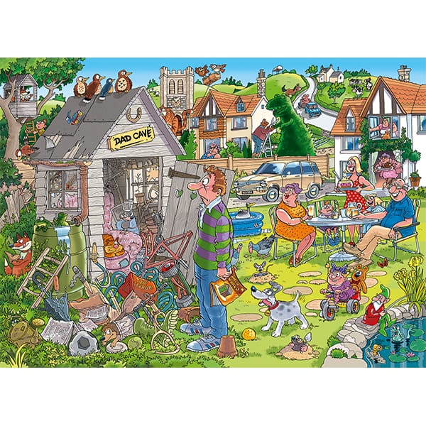 Wasgij Destiny 28 - Le débarras de Papa! (1000pcs) CASSE-TÊTE - 1000 morceaux