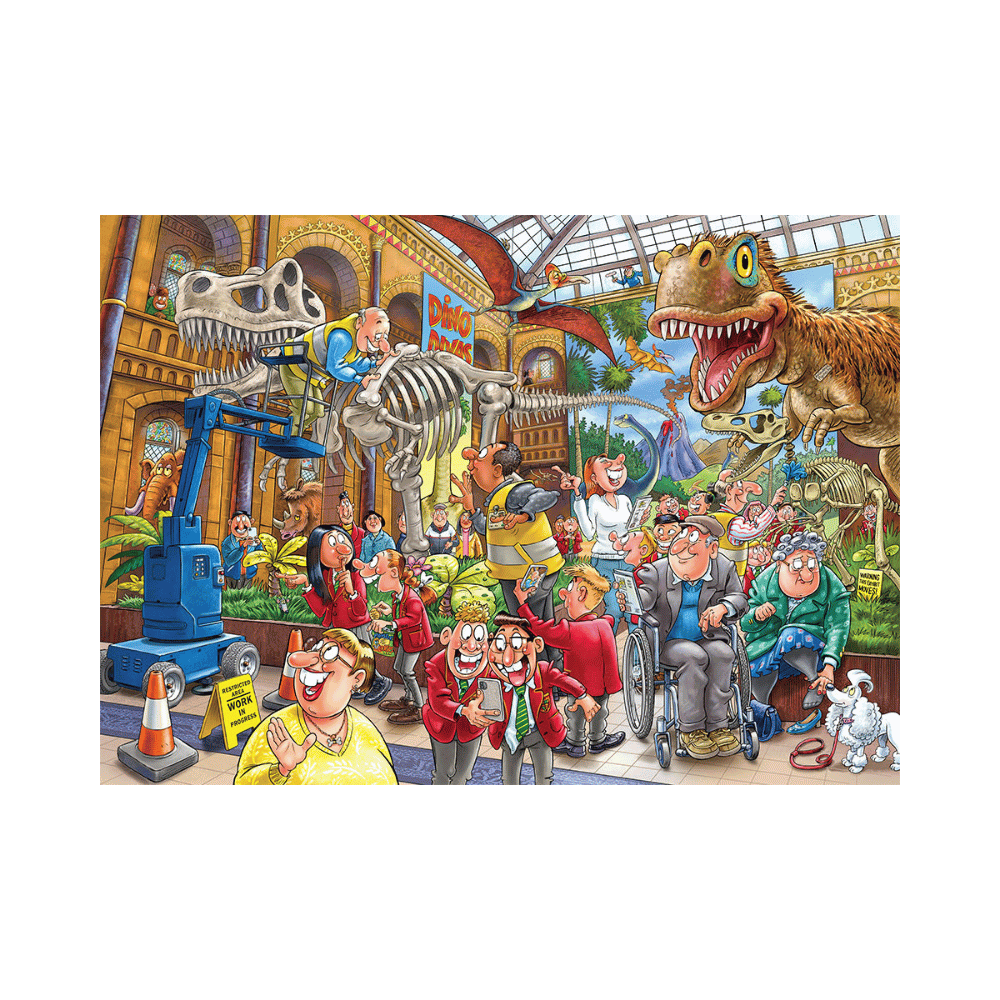 Wasgij - Mystery 24 - Panique au musée | Blight at the Museum! (1000 pc) CASSE-TÊTE - 1000 morceaux