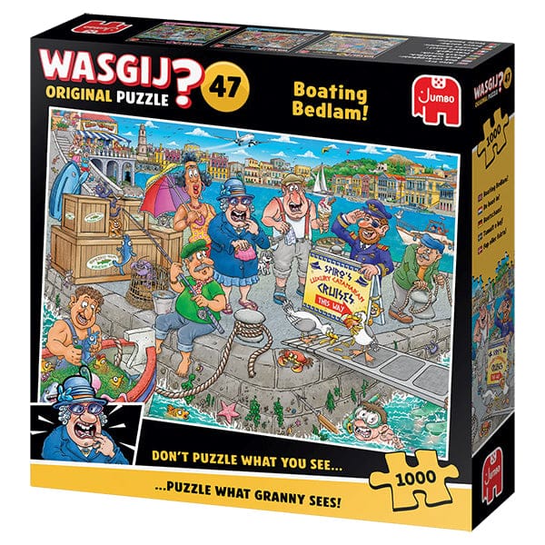 Wasgij Original 47 - Le radeau à la dérive | Boating Bedlam (1000 pcs) CASSE-TÊTE - 1000 morceaux