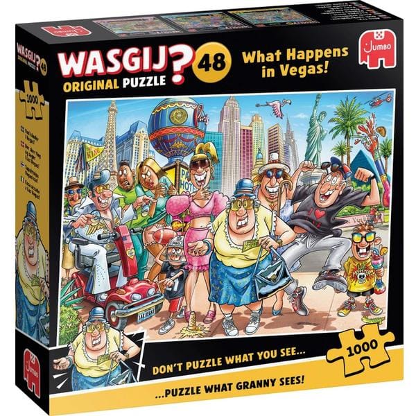 Wasgij Original 48, Ce qui se passe à Vegas ! (1000 pcs) CASSE-TÊTE - 1000 morceaux