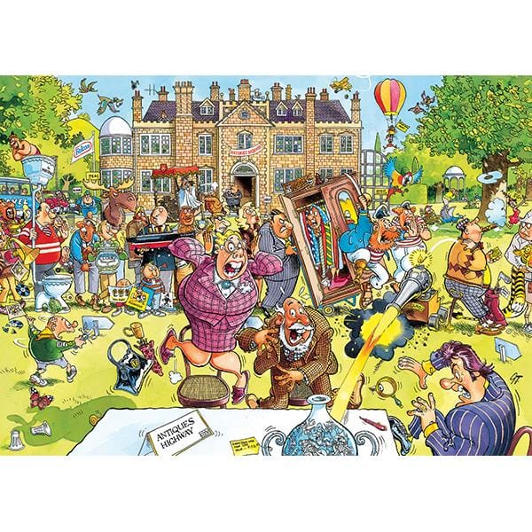 Wasgij Original Retro 10 - La chasse aux antiquités! (1000pcs) CASSE-TÊTE - 1000 morceaux