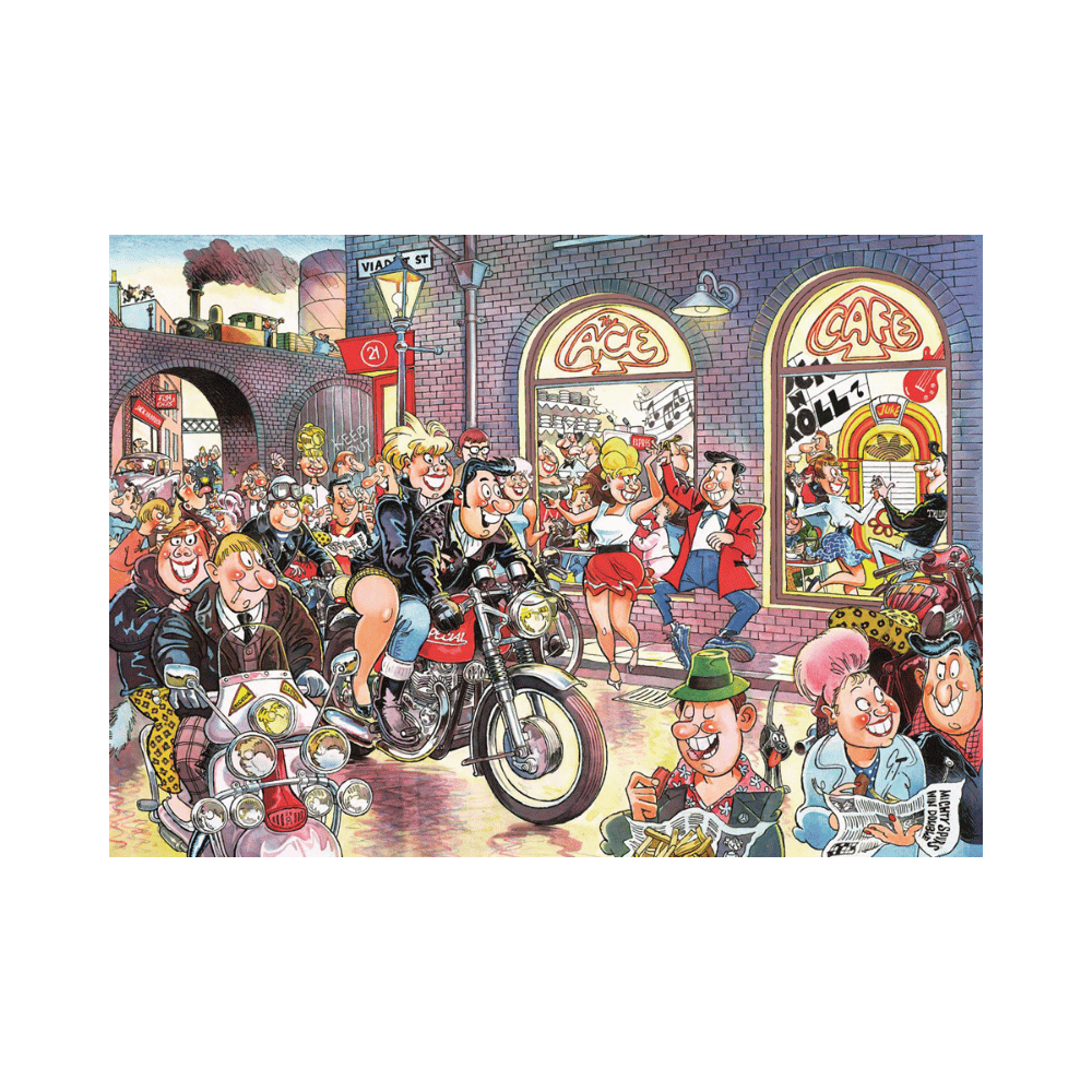 Wasgij - Retro Destiny #7 - Rock Around the Clock (Puzzle 1000 pc) CASSE-TÊTE - 1000 morceaux