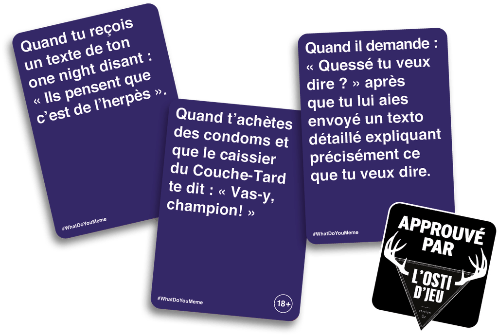What Do You Meme? - Ext. 18+ Éd. Québécoise - FR JEUX - Ambiance-Party