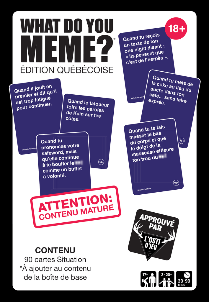 What Do You Meme? - Ext. 18+ Éd. Québécoise - FR JEUX - Ambiance-Party