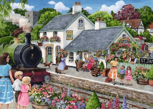Whistle Stop Cottage (Puzzle 1000 pcs) CASSE-TÊTE - 1000 morceaux