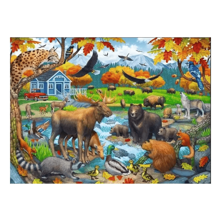 Wildlife Gathering XXL (150pcs) CASSE-TÊTE - 100 - 150 morceaux