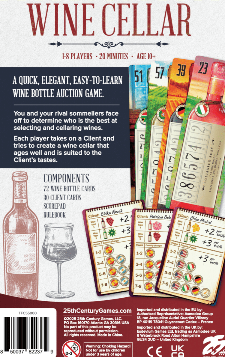 Wine Cellar (EN) JEUX - Famille