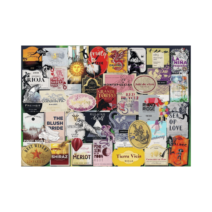 Wine Labels (1000 pc) CASSE-TÊTE - 1000 morceaux