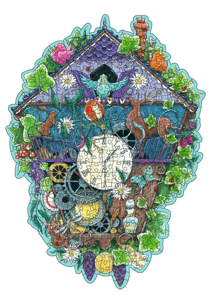 WOOD: Cuckoo Clock (300 pc) CASSE-TÊTE - Casse-tête en bois