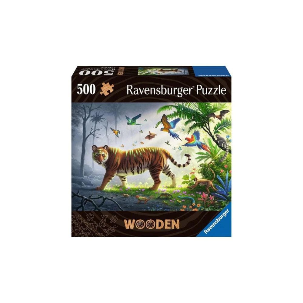 WOOD: Jungle Tiger (Puzze 500 pcs) CASSE-TÊTE - Casse-tête en bois