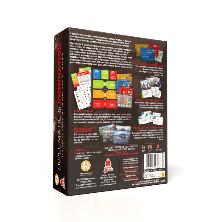 World Order : Ext. Diplomatie &amp; Domination (FR) JEUX - Stratégie - Stratégie avancé