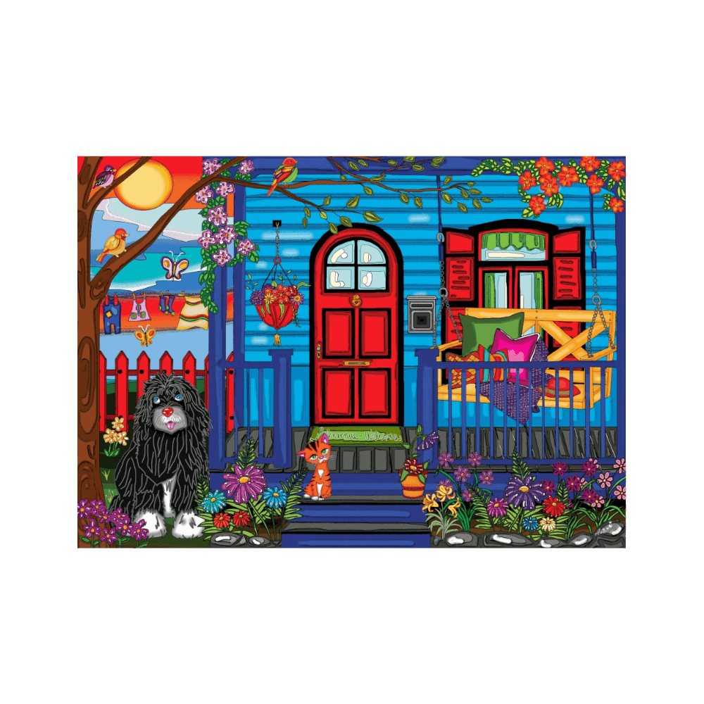 Ma petite maison bleue |My Little Blue House casse-tête JaCaRou puzzle