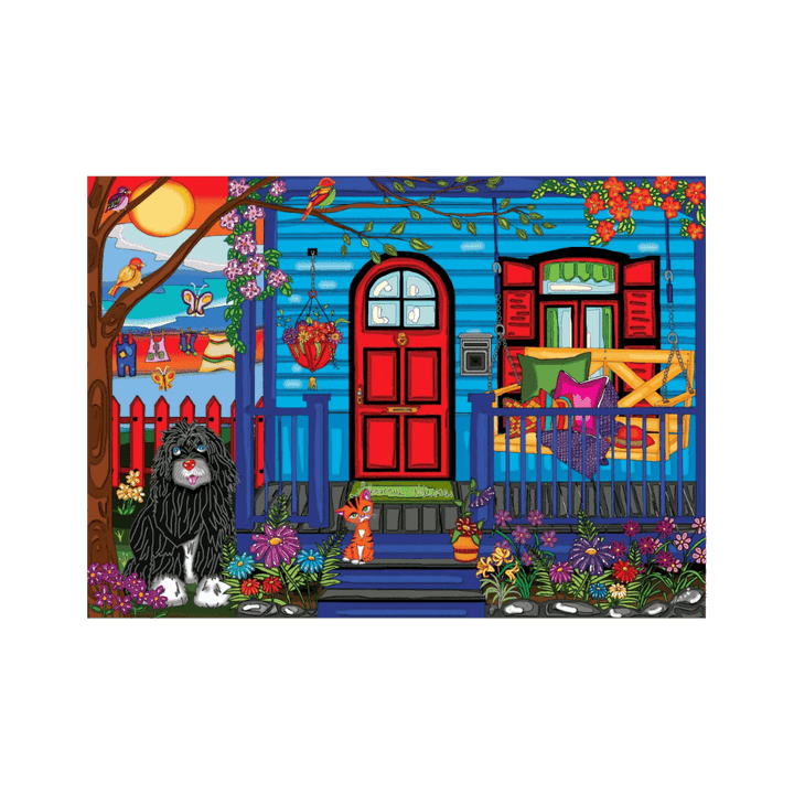 Ma petite maison bleue |My Little Blue House casse-tête JaCaRou puzzle