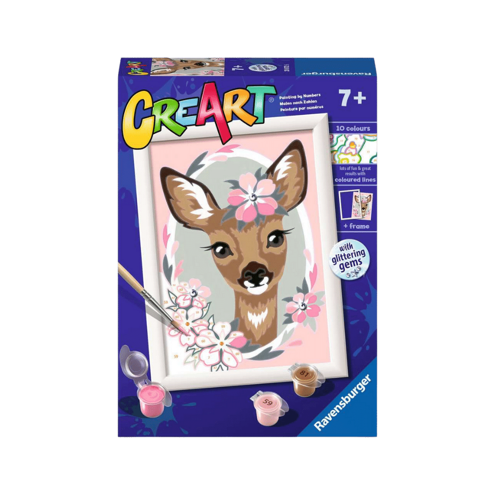 CreArt: Delightful Deer with Gems (5x7)