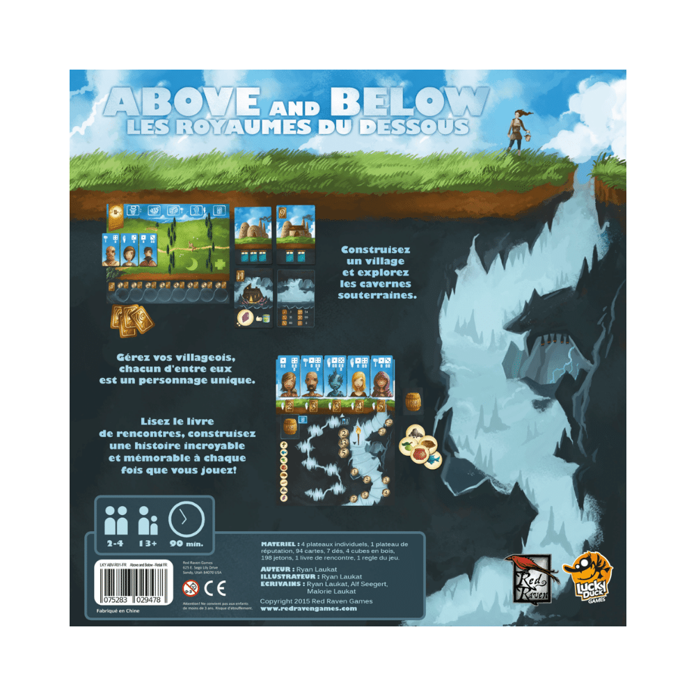 Les Royaumes du dessous (Above and Below), jeu de société stratégie