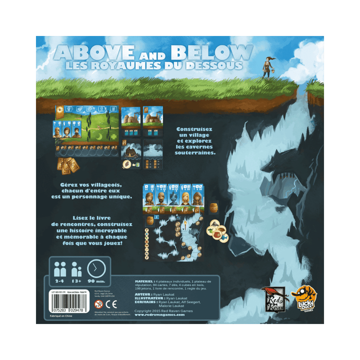 Les Royaumes du dessous (Above and Below), jeu de société stratégie