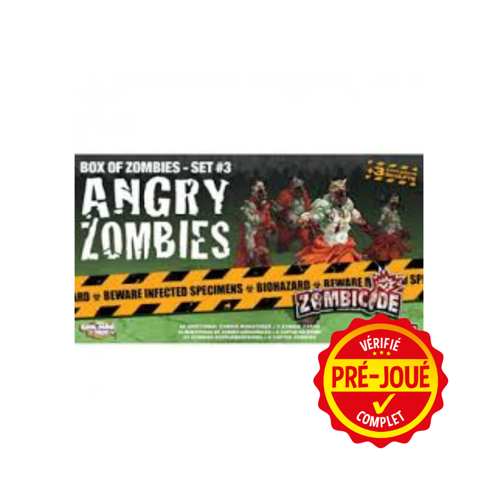 Zombicide Box of Angry Zombies set # 3 [pré-joué] (ML)