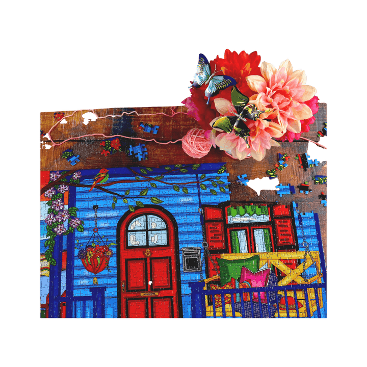 Ma petite maison bleue |My Little Blue House casse-tête JaCaRou puzzle