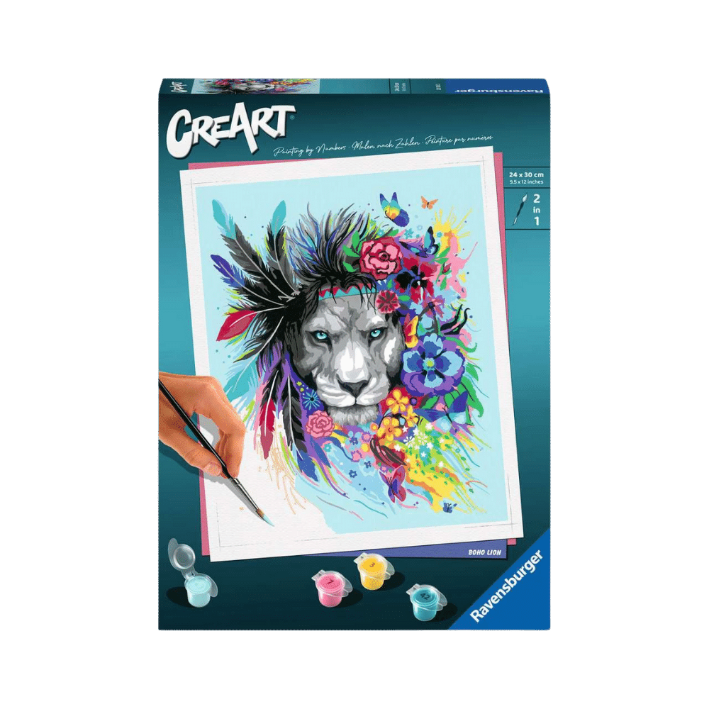CreArt: BoHo Lion (10x12)