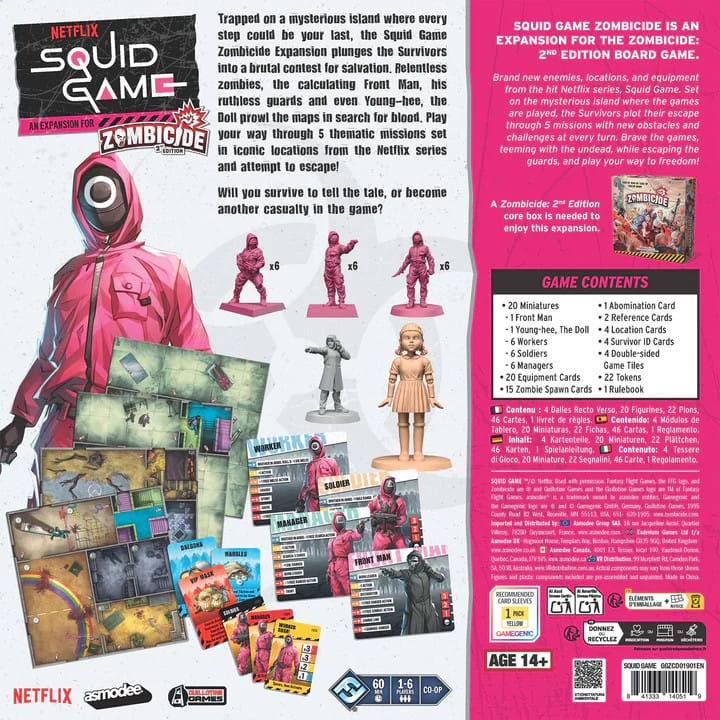 Zombicide: Squid Game Expansion (EN) JEUX - Coopératifs