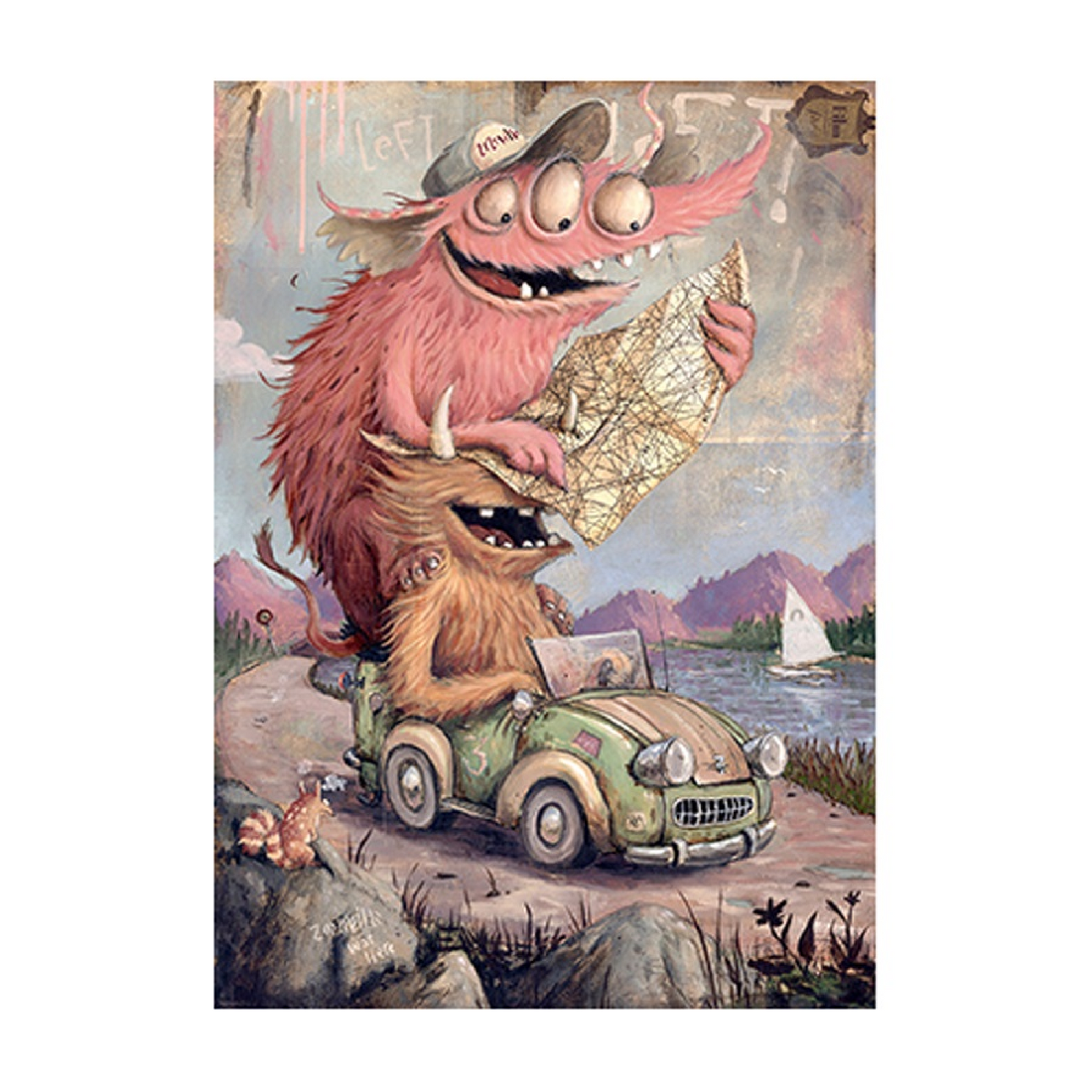 Zozoville Roadtripping (2000 pcs) CASSE-TÊTE - 2000 morceaux