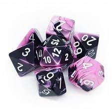 Gemini: 7Pc Black-Pink / White