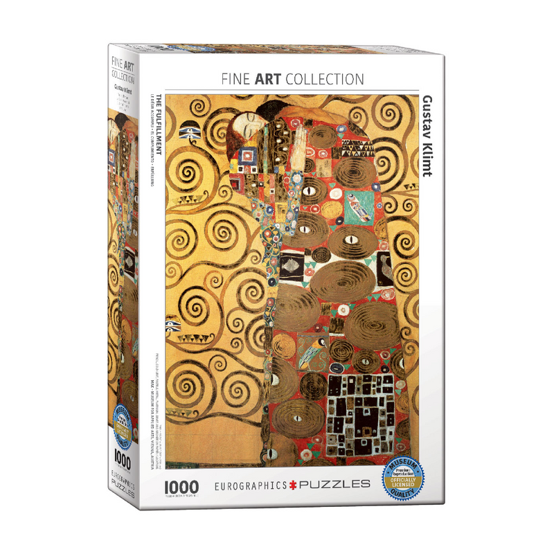 Puzzle 1000: The Fulfillment by Gustav Klimt