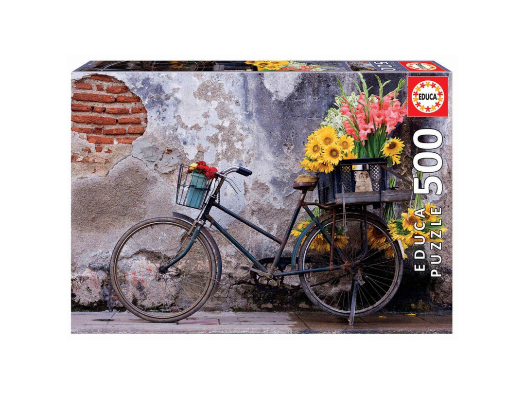 Puzzle 500: Bicycle with flowers