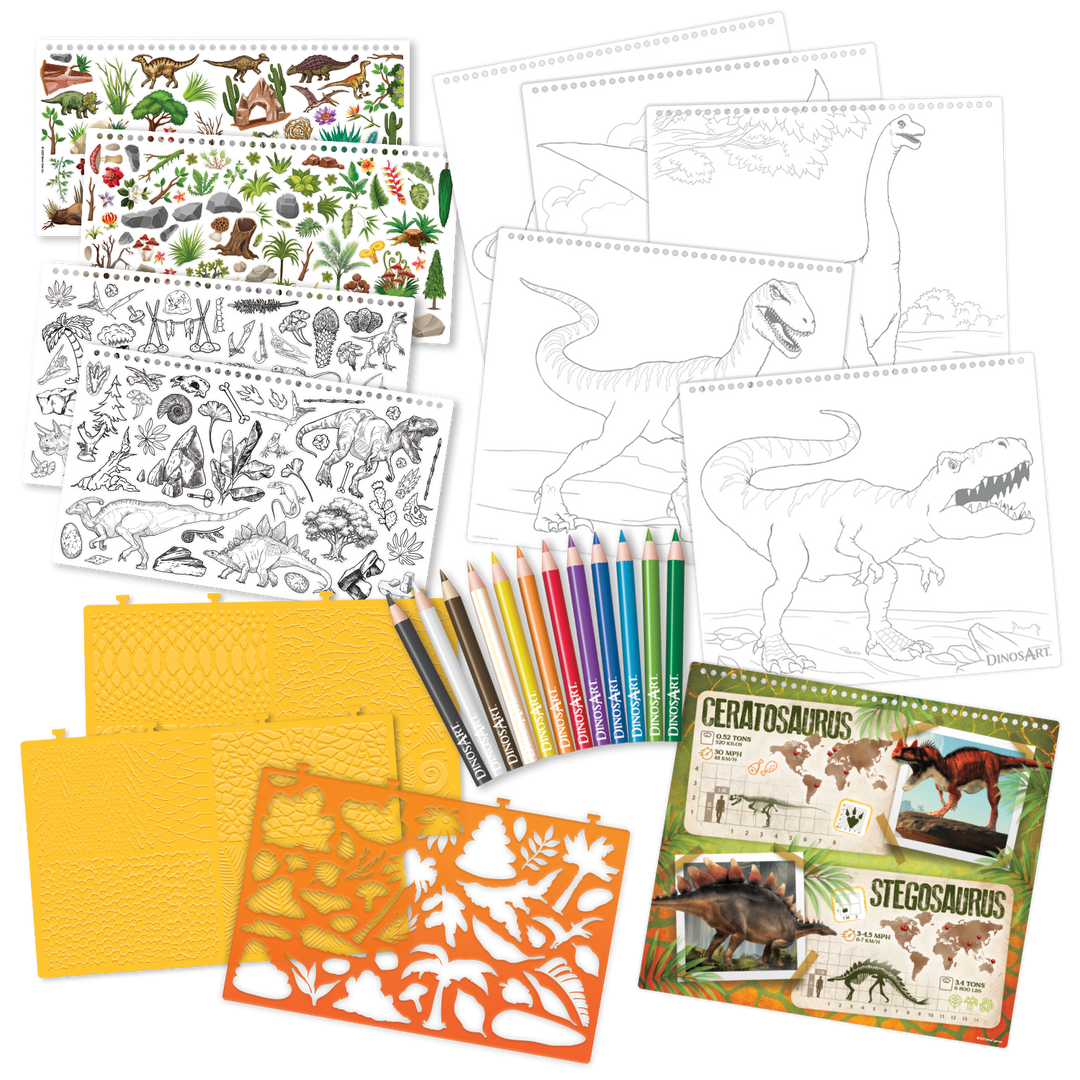 DinosArt: Grand carnet croquis créatif