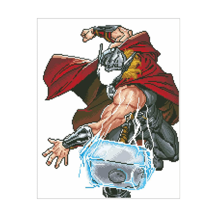 Thor Strikes - Marvel - Diamond Painting Kit