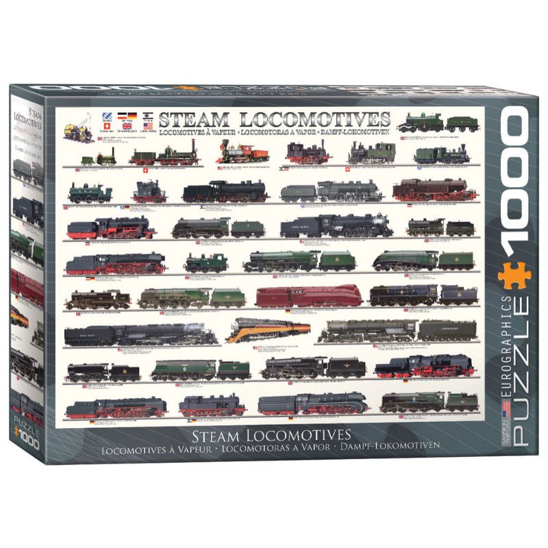 Puzzle 1000: Steam Locomotives