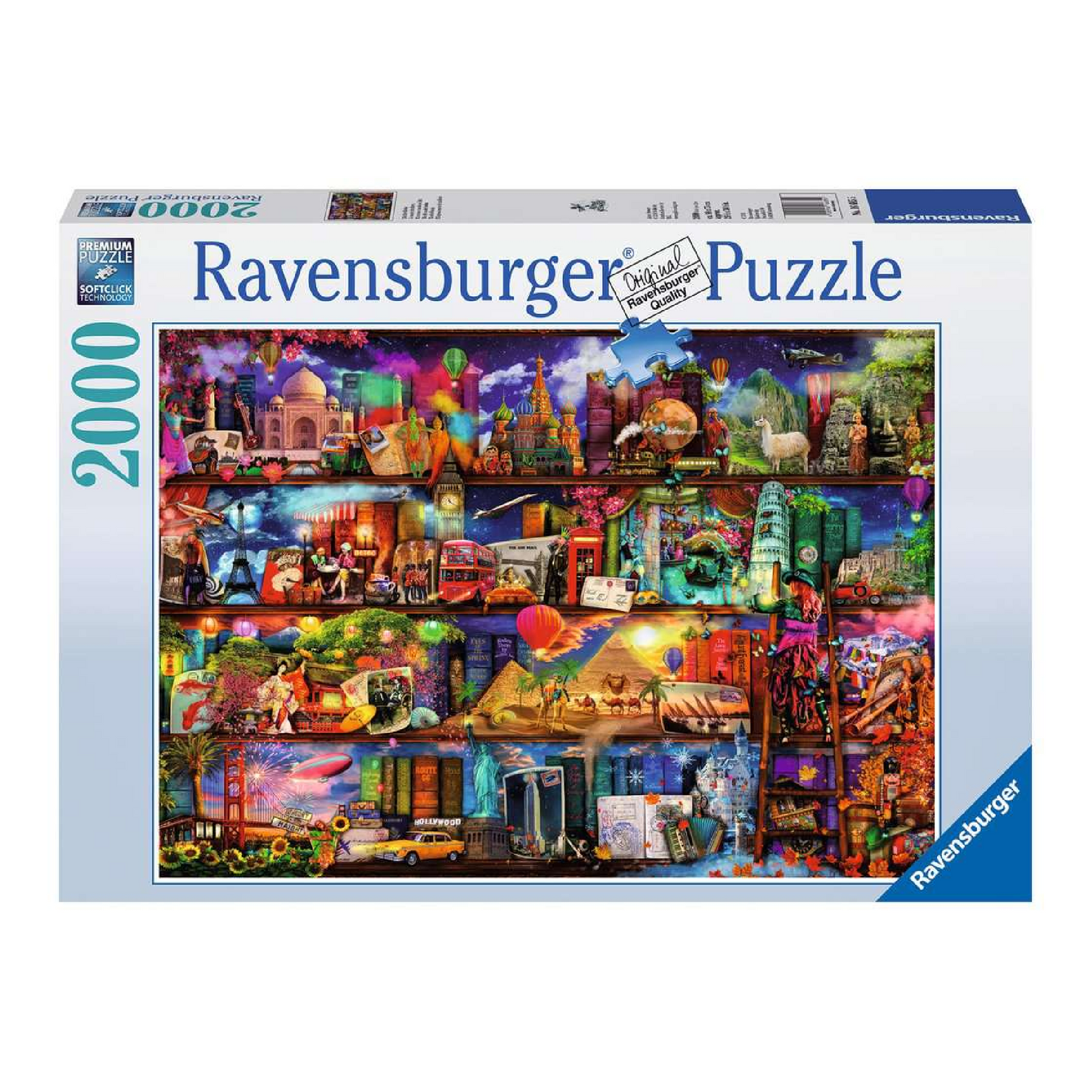 Puzzle 2000: Le monde des livres CASSE-TÊTE - 2000 morceaux