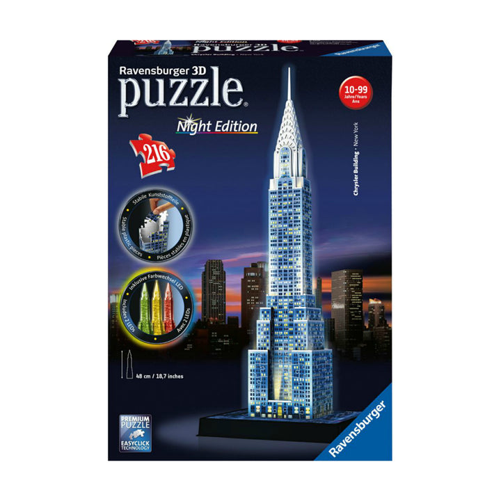 3D Puzzle 216: Chrysler Building Night Edition